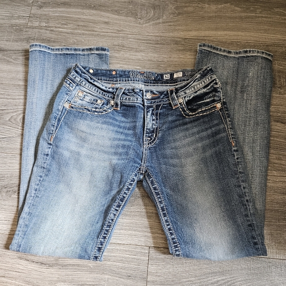 Miss Me Signature Boot Cut Embellished Women's Denim Jeans Size 31 - Picture 4 of 10